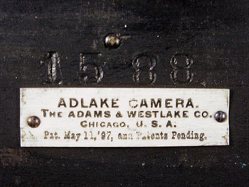 Adlake Camera Makers Plaque