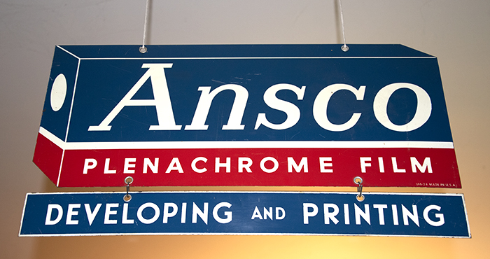 Ansco Plenachrom Film Sign