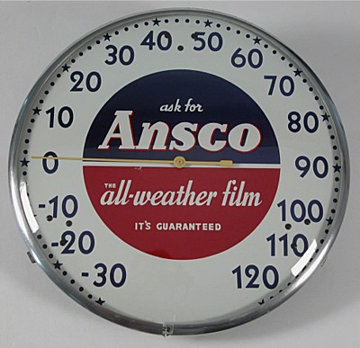 Ansco Advertising Thermometer