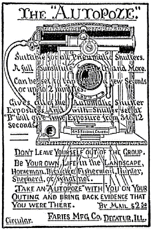 Camera Craft, August, 1901 Autopoze Ad