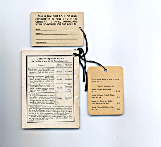 Kodak Brownie Survey and Instructions