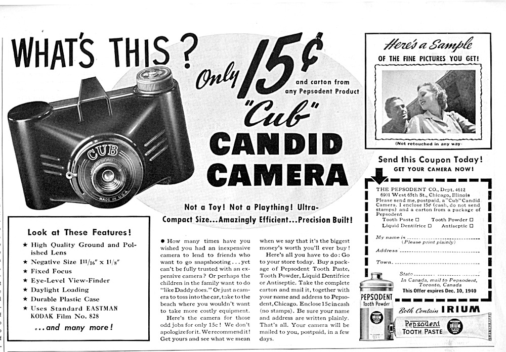 Cub Camera Advertisement