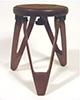 Unusual 8 Inch Tall Wooden Tripod