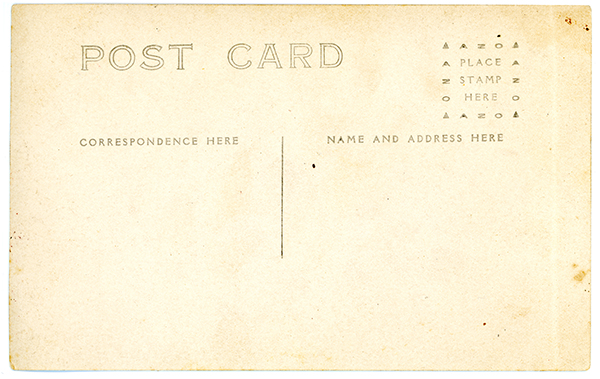 Back of Postcard